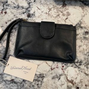 Leather wristlet